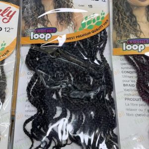 Curly Box Braid Crochet Loop Braid
