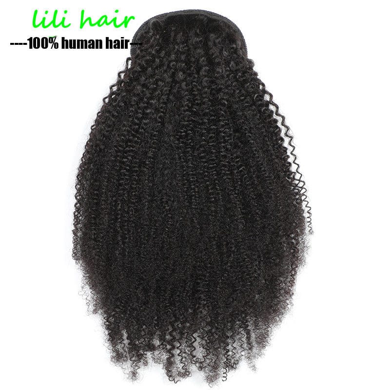 Afro Kinky Curly Drawstring Ponytail - Image 2