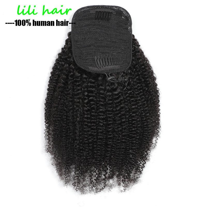 Afro Kinky Curly Drawstring Ponytail - Image 3